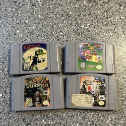 4 Games Nintendo 64 Good Conditions 
