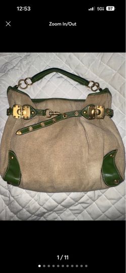 MiuMiu vintage archive belt buckle tote bag