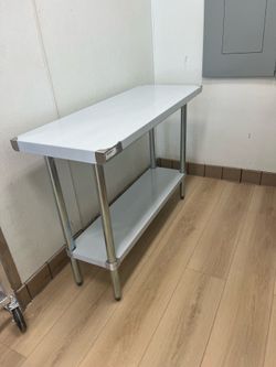 Regency 48” x 18” Stainless Steel Commercial Prep Table with Undershelf