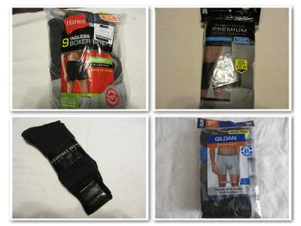 New - Mens Boxer Briefs - All Size Medium & Dress Socks Size 10 -13 - -See Description For Prices