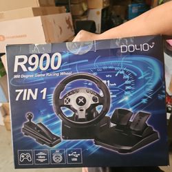 DOYO Gaming Steering Wheel and Pedals - PC Racing Wheel, 