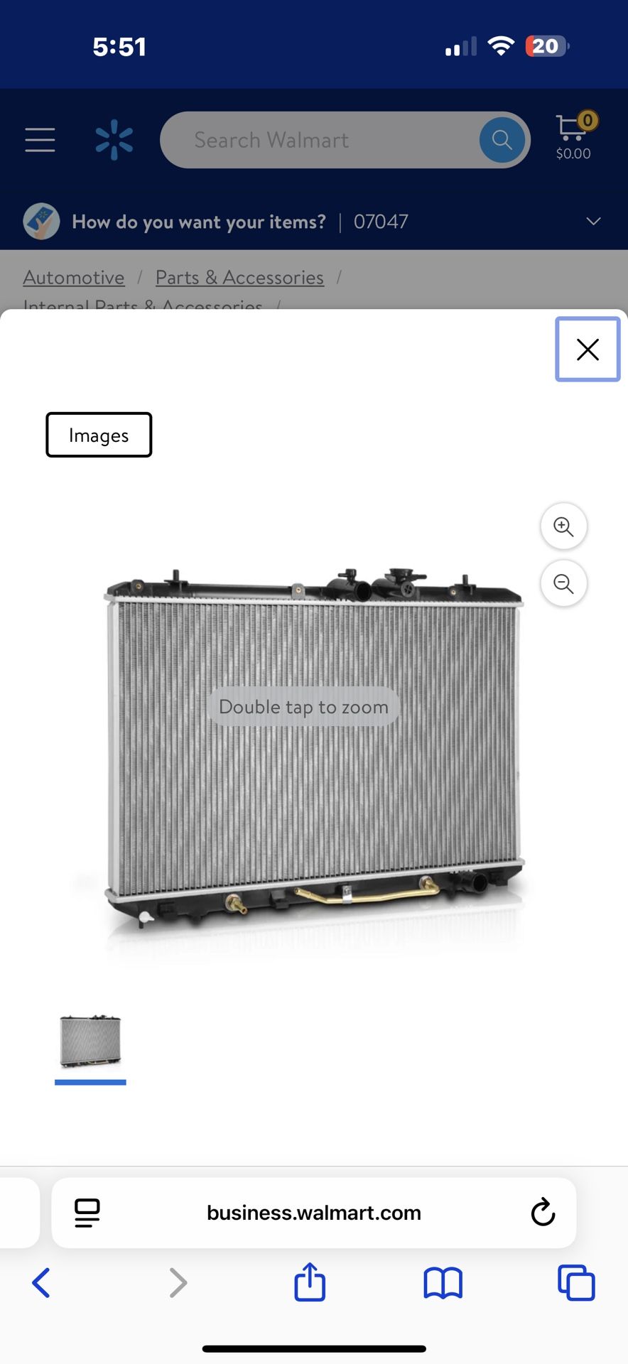 New in box M-AUTO 13024 Aluminum Cooling Radiator OE Replacement fit 2008-2013 Toyota Highlander, OEM-RA-13024