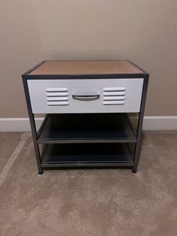 Locker style night stand - side table
