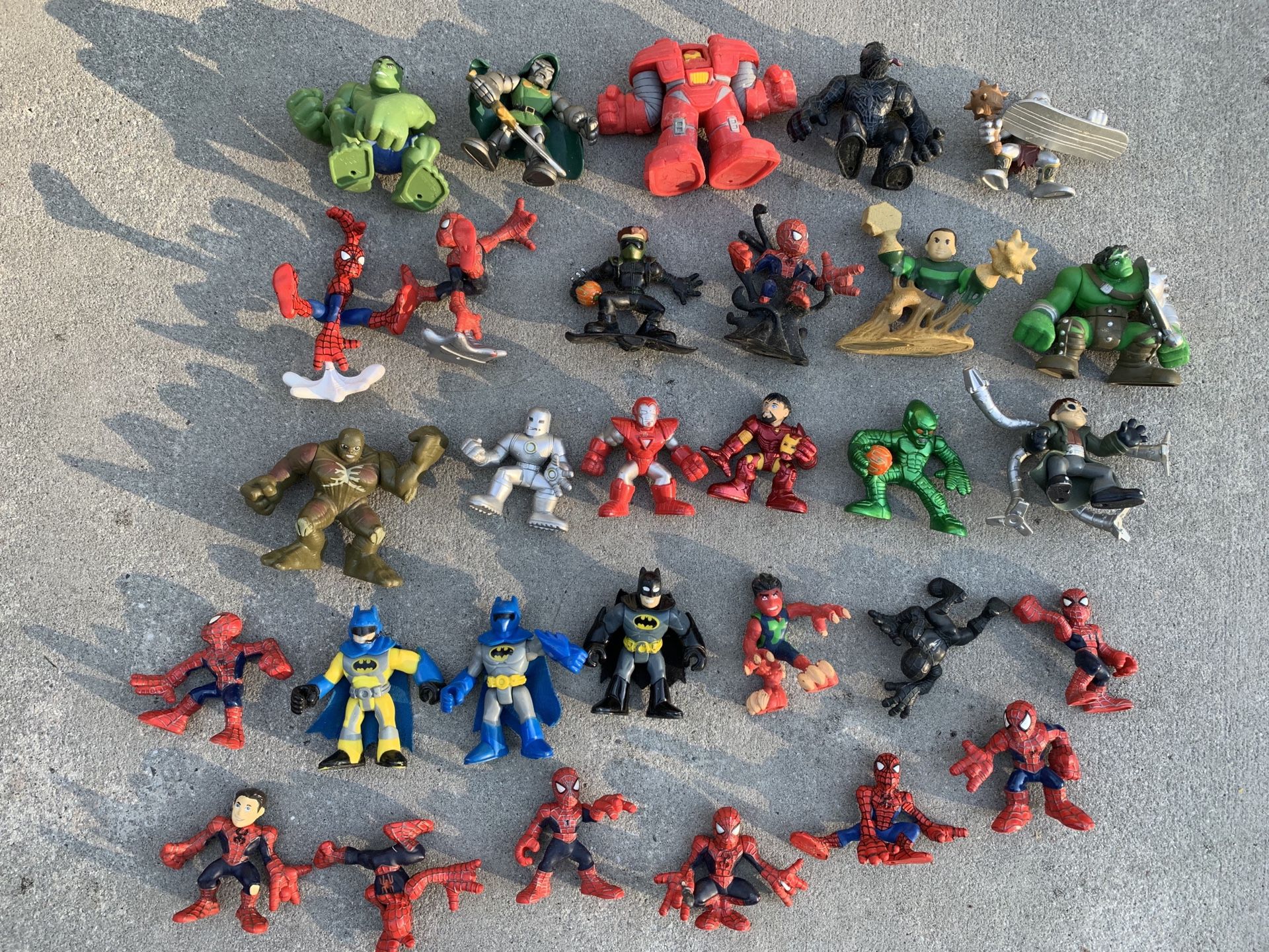 Marvel and DC comics superhero action figure toys playskool and imaginext