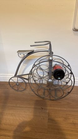 Vintage Metal Bicycle Wine Rack
