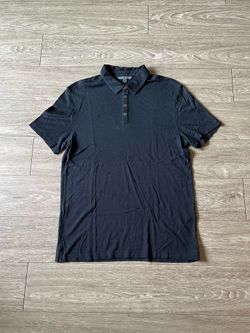 John Varvatos Linen/Cotton Polo Medium