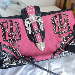 handbag. synthetic leather material