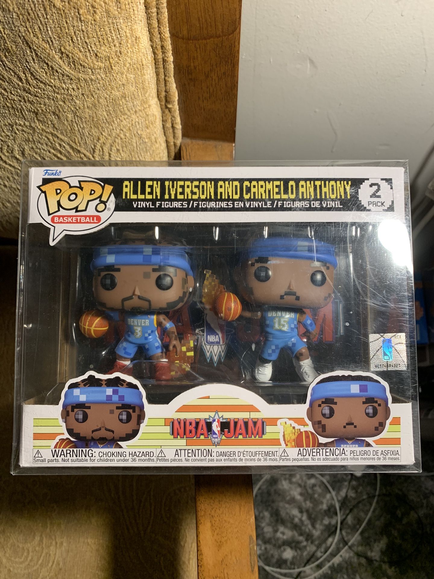 Funko pop basketball nba jam 2 pack Allen iverson and Carmelo Anthony