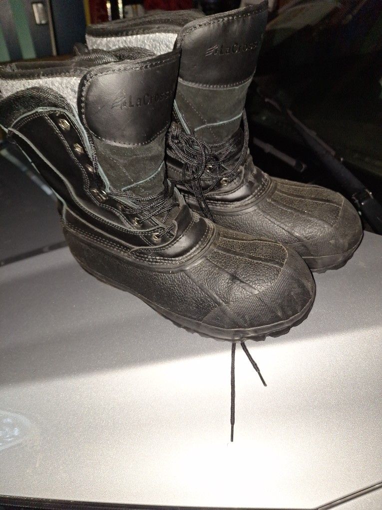 New Lacrose Snow Boots Steel Shunk Toes Size 10
