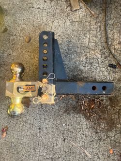 Locame Adjustable Ball Mount Trailer Hitch