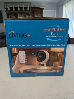 Living+ Oscillating Fan with Remote Control