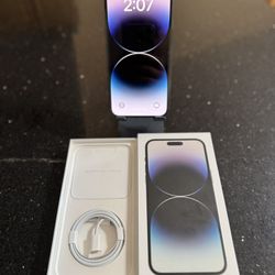 iPhone 14 Pro Max 256GB - Space Gray - Unlocked - Original Box & Charger