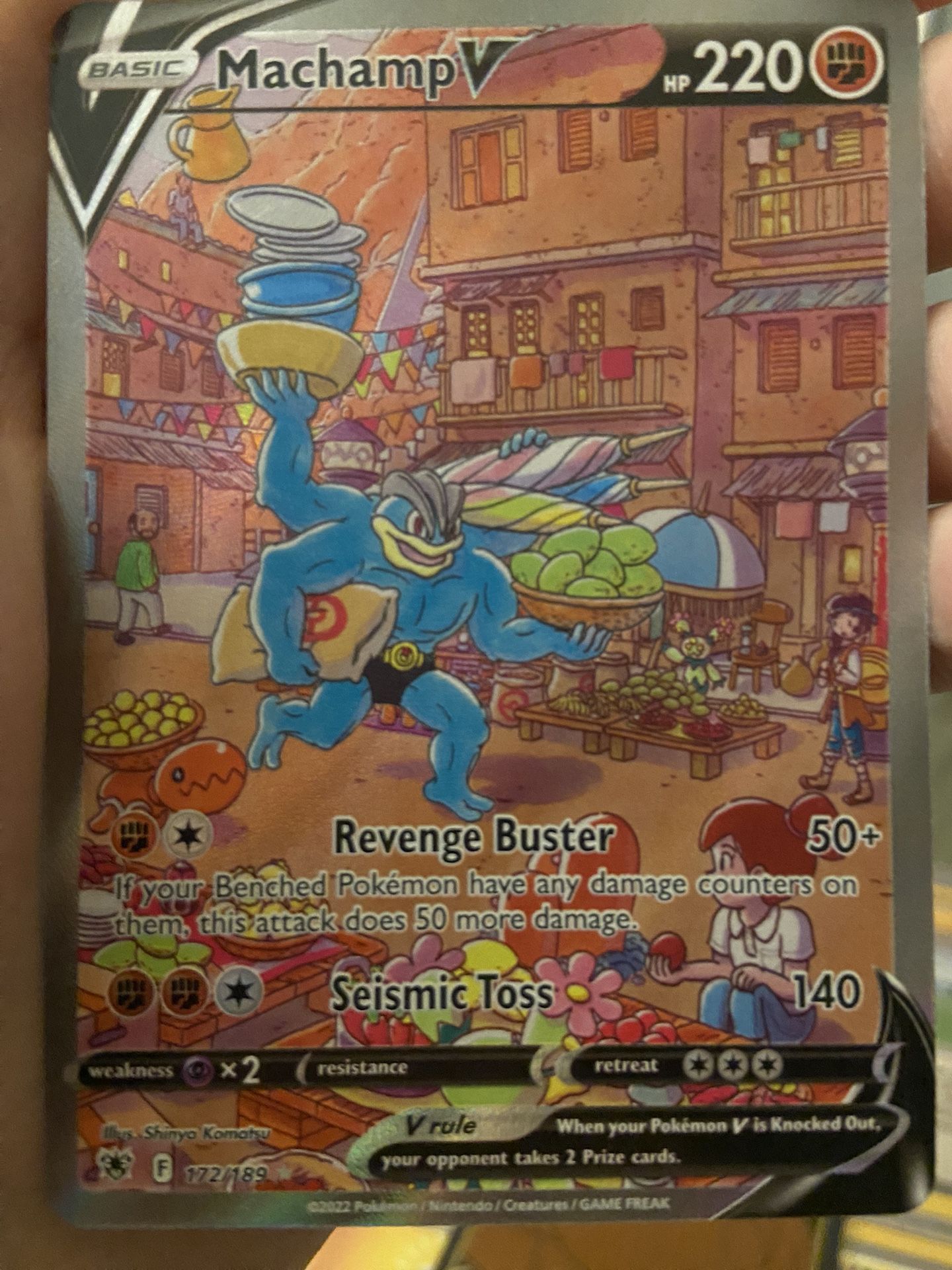 Machamp V (Alternate Full Art) - SWSH10: Astral Radiance 