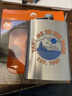 Hip Flask - Steel Hip Flask With Funnel 7.5oz