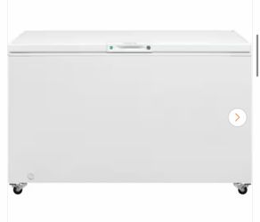 15 cu. ft. Garage Ready Manual Defrost Chest Freezer in White with LED Light and Adjustable Temperature Control