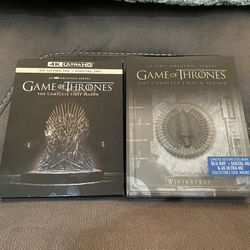 Game of Thrones Season 1 & 8 4K UHD Boxsets