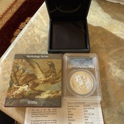 2018 PCGS PR70DCAM TANZANIA GRIFFIN 2oz PROOF SILVER COIN 