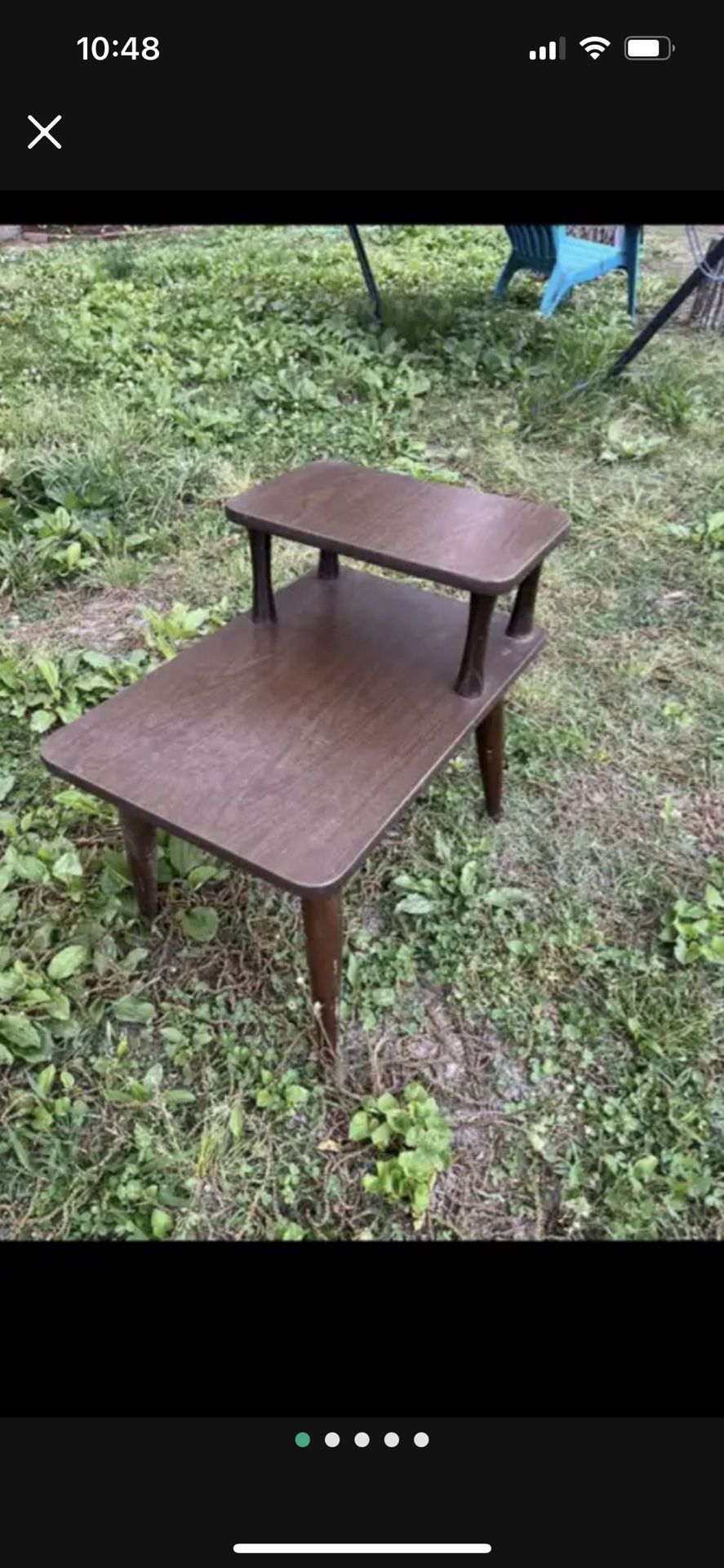 MCM Style Two-Tier End Table