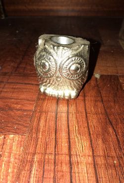 Owl candle holder