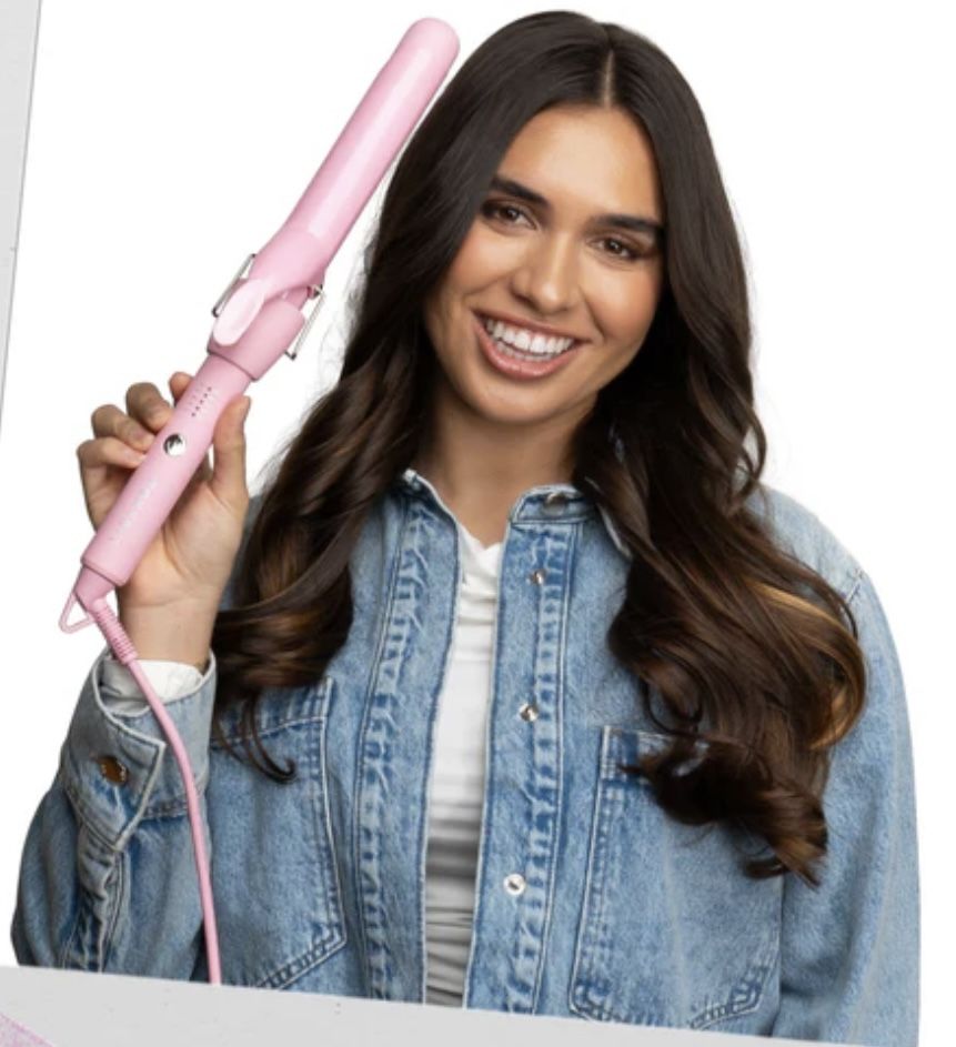 New In Box FOXYBAE PINK 1.25”tourmaline Ceramic Hair Curler