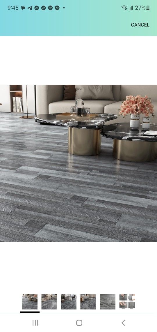 BRAND NEW..Yenhome Waterproof Peel and Stick Vinyl Floor Tile 35 Sheets, 36