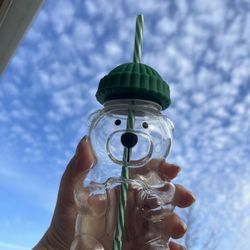 Glass Bear Cup