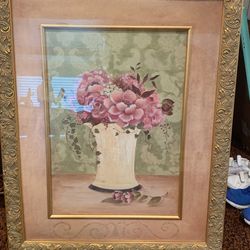 Gold Flower Frame 
