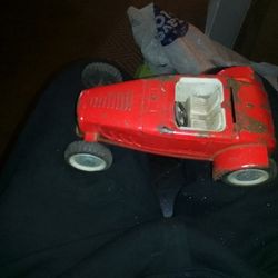 Vintage Metal Roadster Toycar