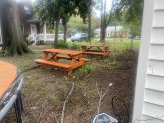 Wood Picnic Tables