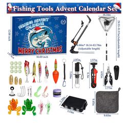 2025 Fishing Advent Calendar for Adult Men Teen