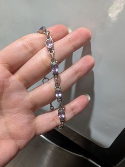 925 Amathest bracelet
