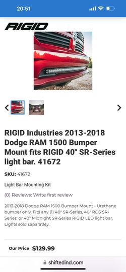 Light Bar Bumper Mounts