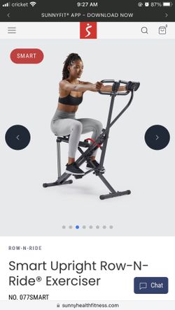 Sunny Health & Fitness Row-N-Ride Squat Assist Trainer