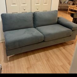 Small Gray/Blue Couch 