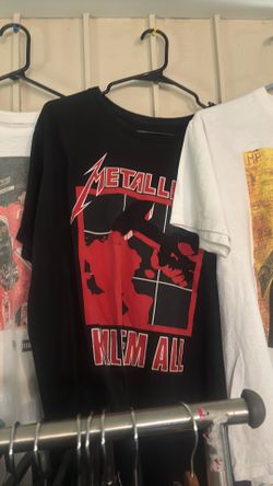 Band tees metallica, slier, Pantera perfect Circle etc.