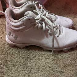 White Under Armor Football Cleats (Linemen)