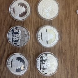 Silver ounce pandas 