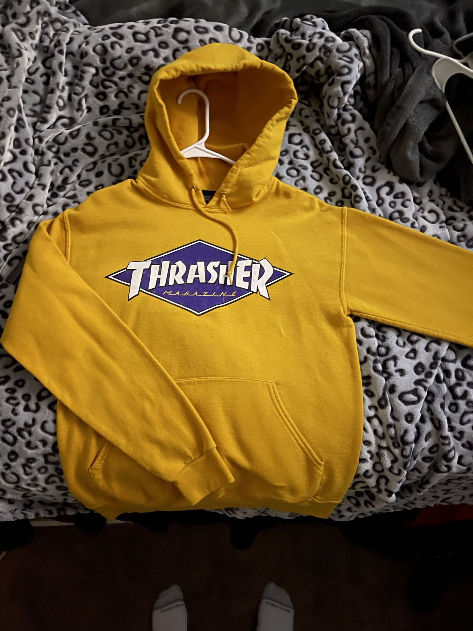 Yellow thrasher hoodie 