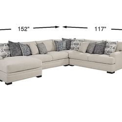 L shape beige Sectional