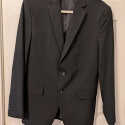 Men's J. Ferar  Black Suit Jacket Size 40R (Medium)