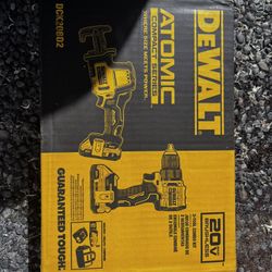 ATOMIC 20V MAX Lithium-Ion Cordless 2-Tool Combo Kit with 2-Batteries, Charger