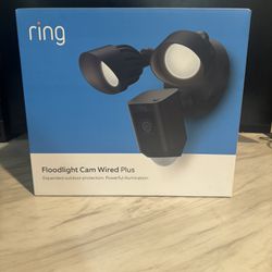 Ring Floodlight Cam Wired Plus Black *Brand New*