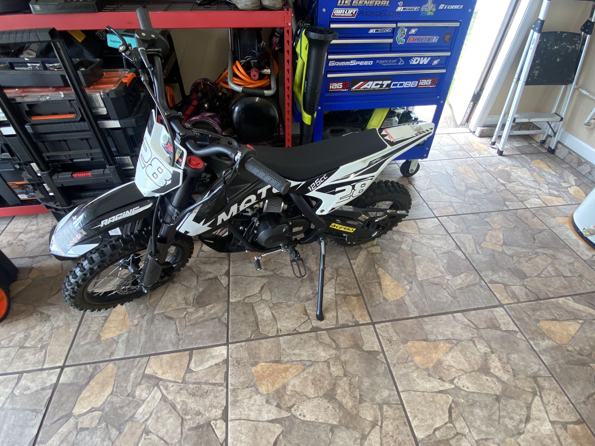 125cc youth dirt bike semi automatic