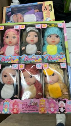 Barbypna Baby Doll Set – 6 Animal Costume Dolls