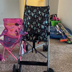 Stroller, Mickey Mouse Chair and cart