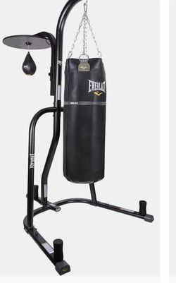 Heavy punching bag with the stand and speed bag