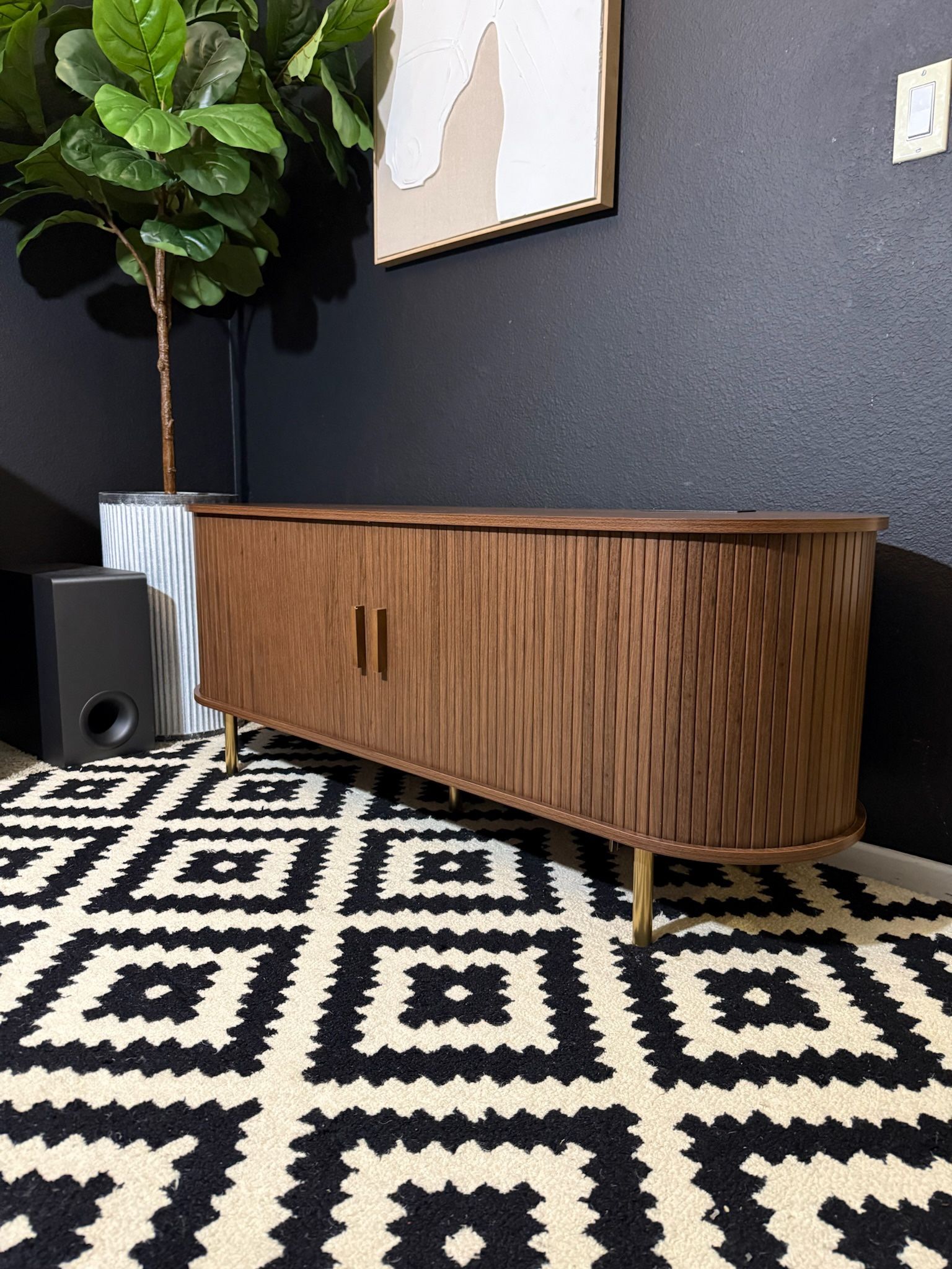 Allmodern Rounded Credenza/ Tv Stand