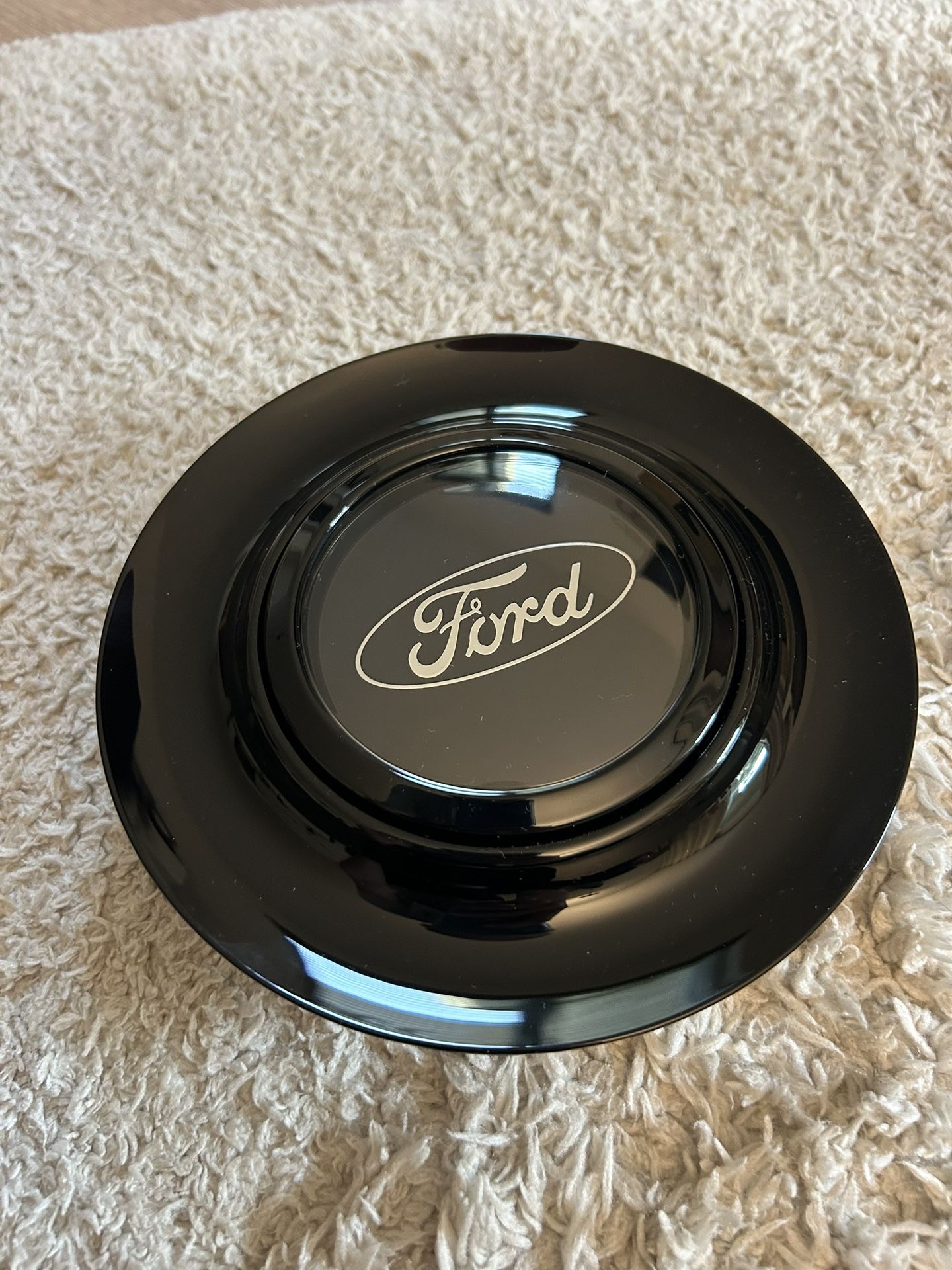 Ford Black Floating Center Cap Forgiato XL Hubcap Rim Emblem