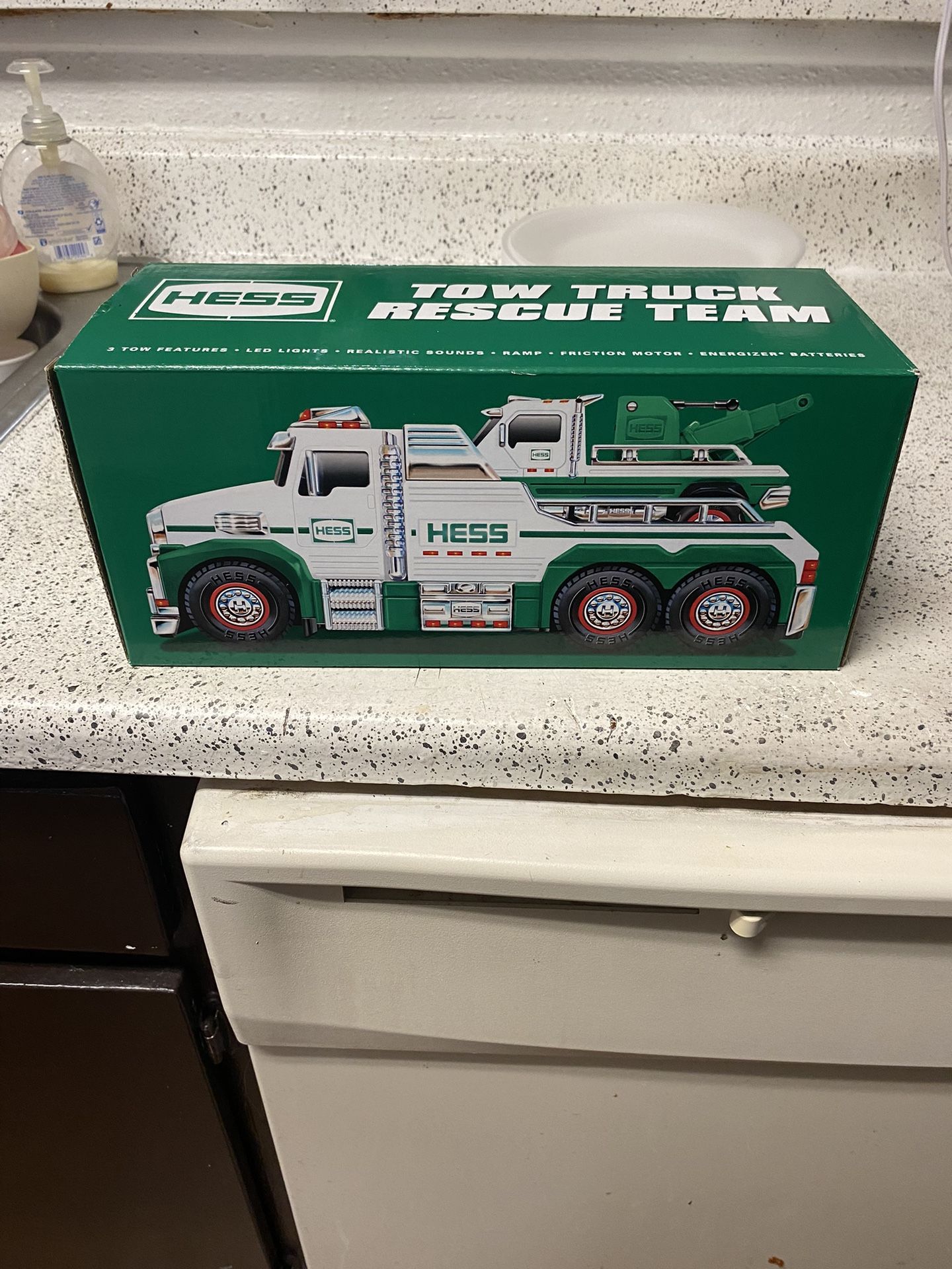 Hess Collectible Tow Truck And Mini Tow Truck