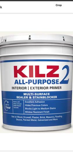 KILZ 2 ALL PURPOSE 2 gal. White Interior/Exterior Multi-Surface Primer, Sealer, and Stain Blocker
